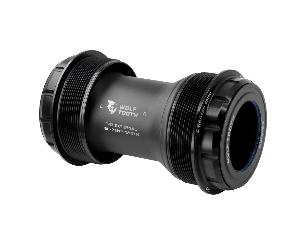 Wolf Tooth Components T47 External Bottom Bracket (Black) (29mm | SRAM DUB) (68/73mm)